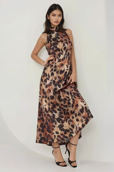 Hiccup Φόρεμα μάξι με μοτίβο Halter Neck