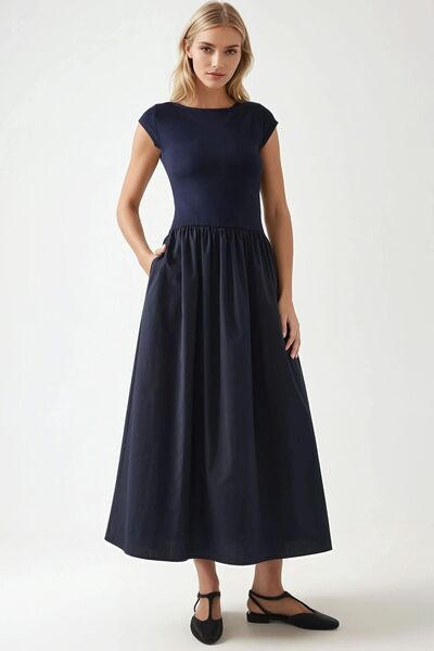 Hiccup Контрастна миди рокля