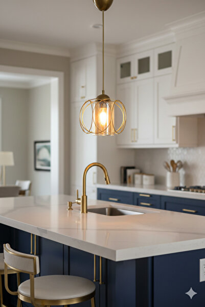 Decodelight Gold Kaplama Endüstriyel Metal Tel Olimpiyat Model Hol mutfak Tek...