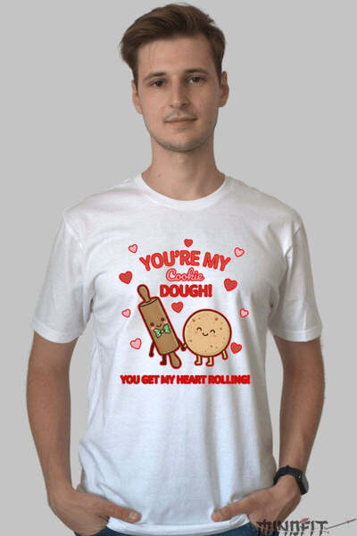 GILDAN Tricou Valentine S Day Cuplu Tu Esti Aluatul Meu De Biscuiti Barbat