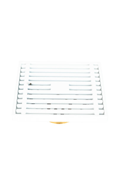 Trendy's Sifon pardoseala, alb Mat10X10 cm, iesire pe 40 mm antimiros