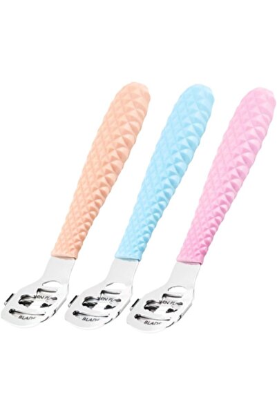 Arabest 3Pcs Dead Skin Remover Foot Trimmer Light Blue Pink Pedicure Accessor...
