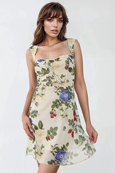 Hiccup Sweetheart Neck Polka Dot Mini Tulle Dress