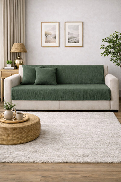 NazeninHome Sofa Cover |   Muslin Sofa Cover 180 X 220 |   2 Floors |   Throw...