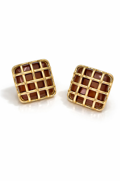 Vi store Çelik Kare Küpe