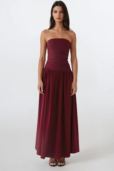 Hiccup Straplez Maxi Elbise
