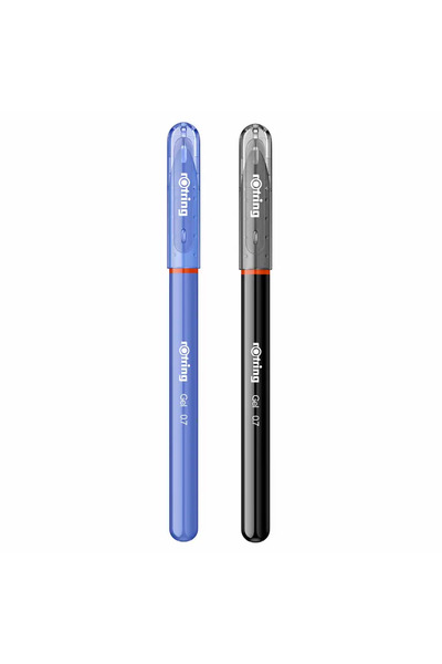 Rotring Gel Rollerball Pen Set, Blue and Black