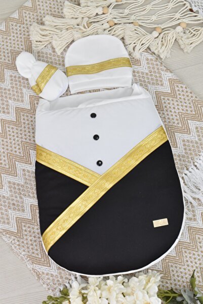 WASL ALKHAIR مدس مواليد بيت الطفل تصميم فاخر يجمع بين اللونين الأبيض والأسود ...