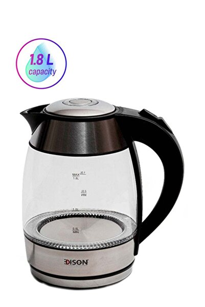 Edison Stainless Steel Water Kettle With Frame 2200W 1.8 L