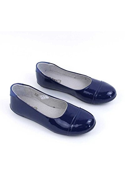 tino Balerini usori , din piele naturala lacuita , pentru copii 3221-BLEUMARIN