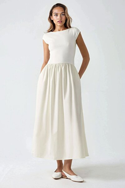 Hiccup Contrast Midi Dress