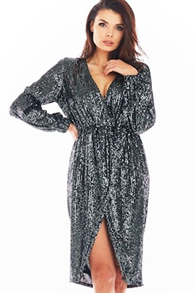 Awama Dress, Gray, M