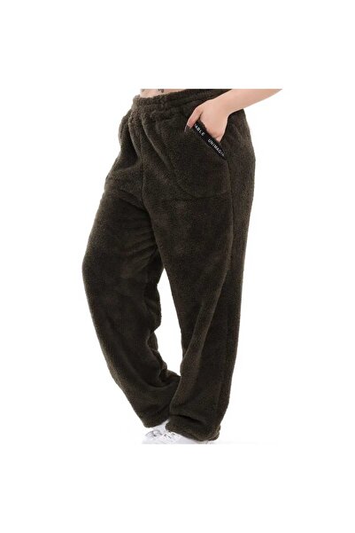 BİrHoşButik Plus Size Lycra Soft Pocket Ribbed Zipperless Winter Trend Trend ...