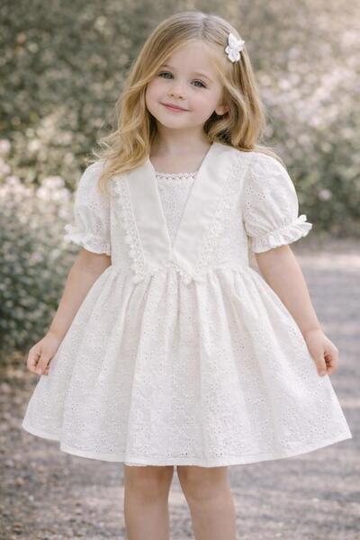 Bilge Trend ROCHIE DE VARĂ ALBĂ CU INTERIOR FISTO PENTRU FETE