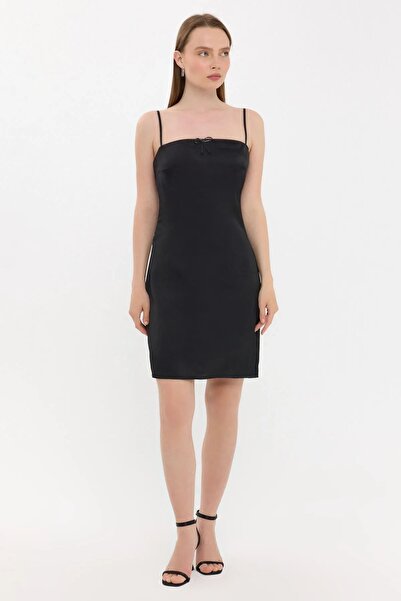 Hiccup فستان قصير - حزام حبل، تفاصيل أمامية مربوطة