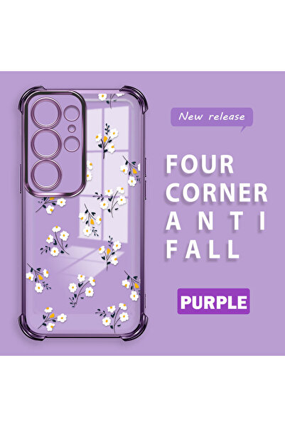 Hontinga غطاء هاتف سيليكون ناعم شفاف متوافق مع سامسونج جالاكسي S25 ألترا مع ح...