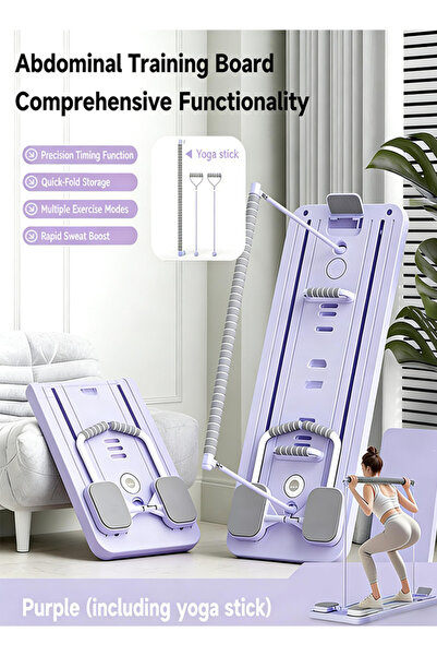 Generic لوح متعدد الوظائف لتمارين وضعية البلانك في البيلاتس، جهاز انزلاقي لتم...