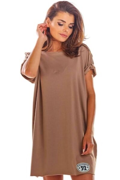 Awama Dress M210 - Beige - One size
