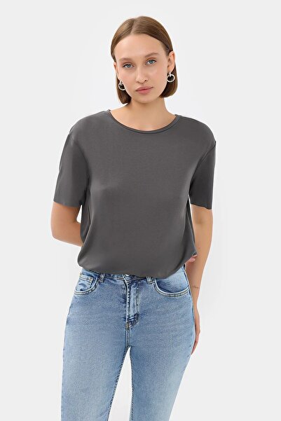 Hiccup Tricou de bază cu mânecă scurtă cu gât rotund