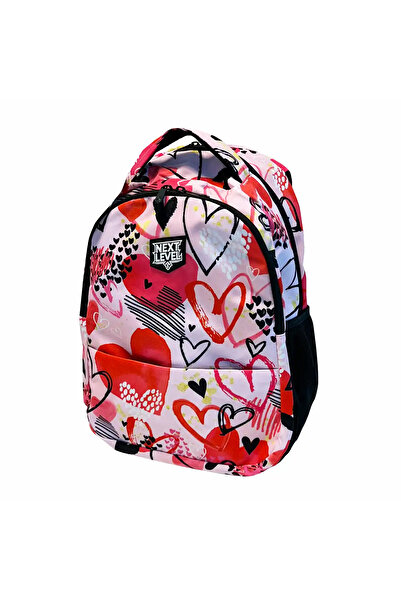 Next Level 2 ghiozdane școlare colecția Heart Queen 48x33x20cm