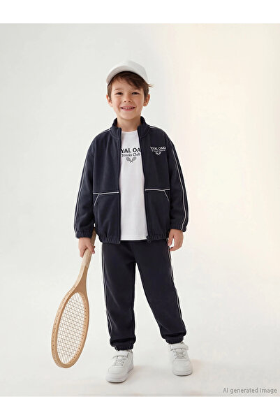 LC Waikiki LCW Kids Anthracite με τύπωμα Σετ για αγόρια 3-τεμάχια