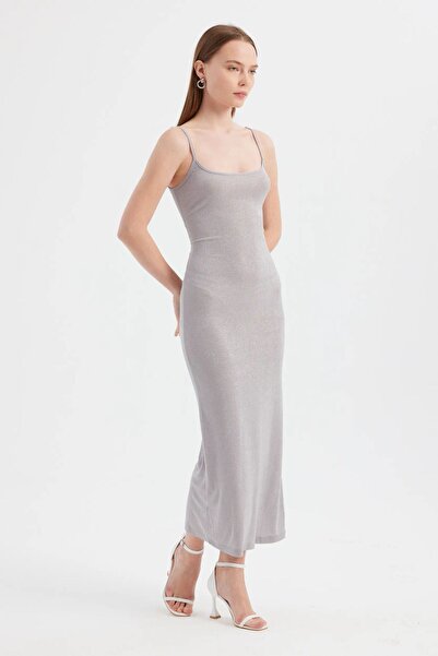 Hiccup Plain woven maxi dress with spaghetti straps