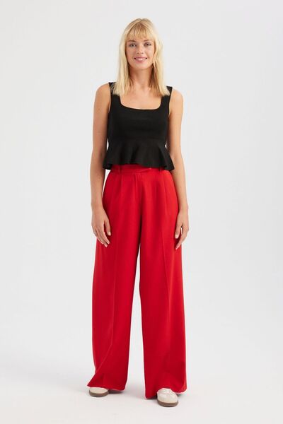 Hiccup Блузка з квадратним коміром і воланами