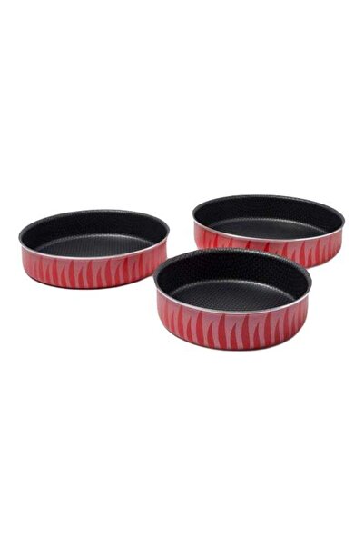 Generic 3-Piece Baking Pan Black/Red
