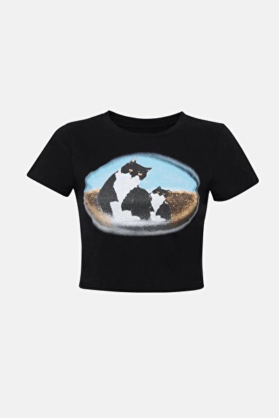 Hiccup تي شيرت قطني مطبوع