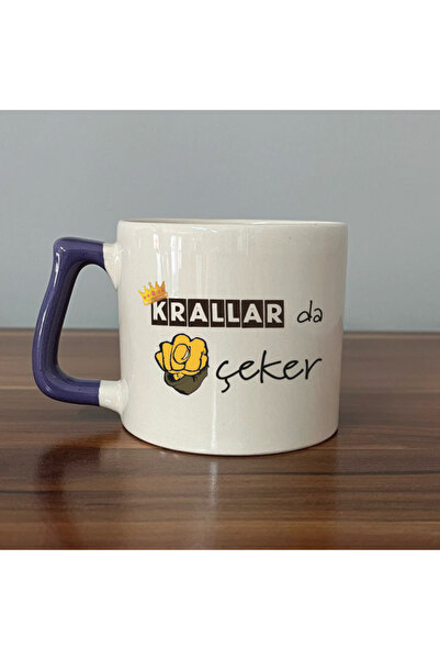 Kırtasiye Ofisi Kings Come Near Me Purple Handle Prime Humorous Gift Cup Mug ...