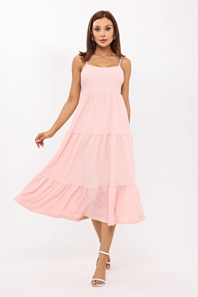 Hiccup Rochie midi cu bretele spaghete și straturi