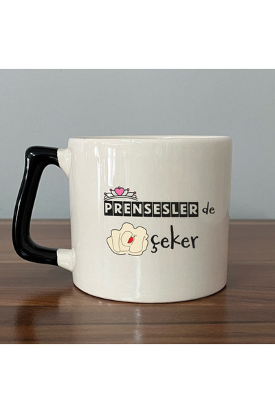Kırtasiye Ofisi Princesses De Nah Check Black Handle Prime Humorous Gift Cup ...