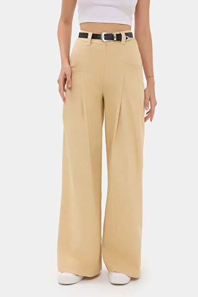 Hiccup Pantaloni plisați cu talie înaltă și croială largă