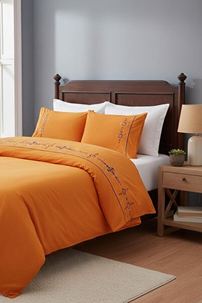 Özdilek Boutique Eternal Çift Kişilik Nevresim TakımıL - HARDAL