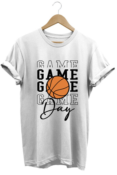 onsrawear Game Day Basketball Printed 100% Cotton Unisex Basic T-Shirt