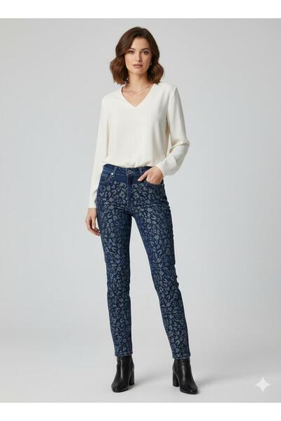 RİONS Taşlı Boyfreind siyah