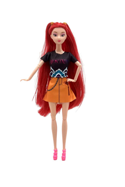OEM Mira K-POP Demon Hunters Doll, 30 cm – Modern doll with long red hair
