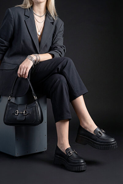 FEMME Women's Loafer Moccasin Casual Buckle Detailed Daily Shoes Sima