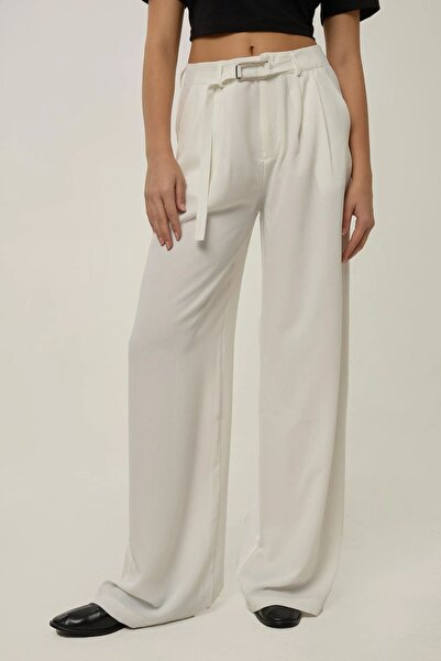 Hiccup High Waist Pleated Wide Cut Pants