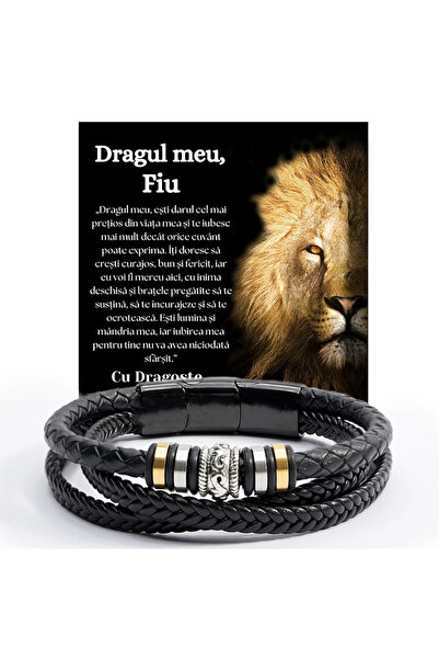 OEM Son Gift - leather bracelet with a message of Love