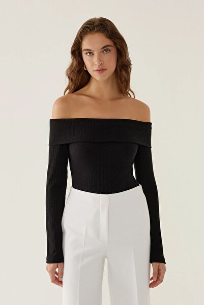 Hiccup Bluză slim fit cu umeri goi