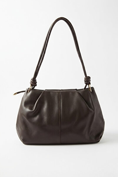 Rejt Nine Düğüm Detaylı İçi Astarlı Kadın Omuz Çantası