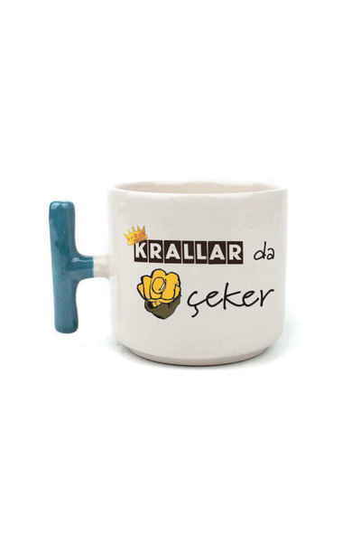Kırtasiye Ofisi Kings Come Near Me Blue Handle t Humorous Gift Cup Mug Cup Mug