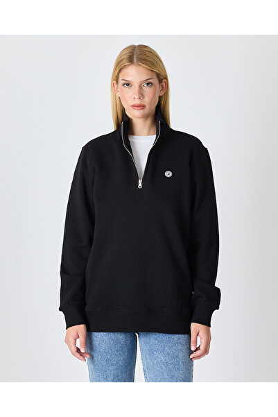 COTTON CLUB BY ORGANIC REWORKS Unisex Aplike Logo Organik Pamuk Standart Kesi...