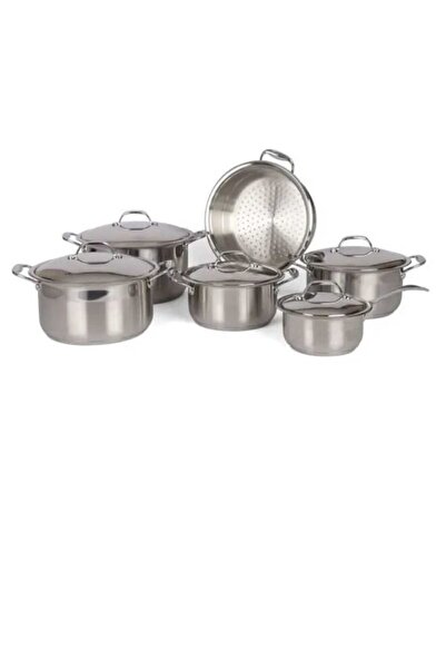 ROCKY 11 Pieces Cookware Stainless Steel Set