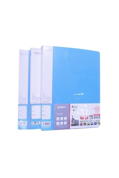 M&G Mapa de prezentare A4, PP, 0,75mm, albastru, 30 compartimente