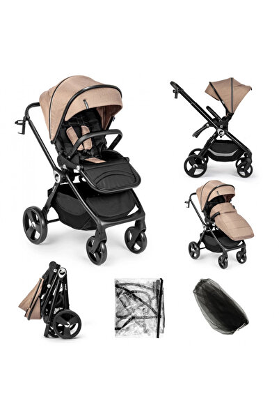 Kidnort Carucior reversibil pentru copii, cu pliere compacta spatar si vizier...