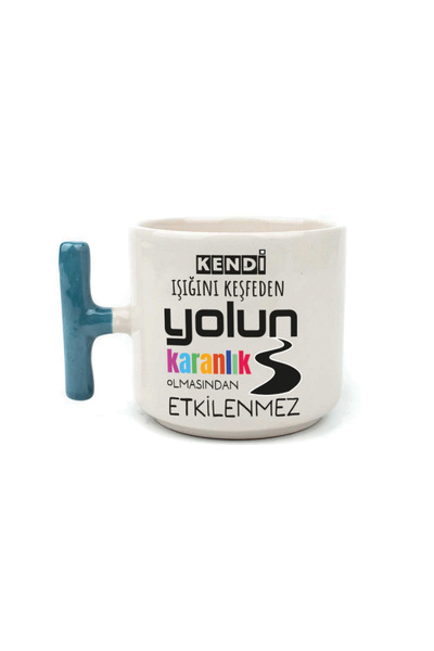 Kırtasiye Ofisi Exploring Your Own Light Blue Handle t Motivational Gift Cup ...