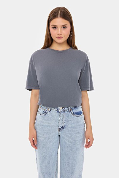 Hiccup Short-sleeved T-shirt with round collar, relaxed fit