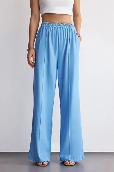 Hiccup High-waisted cotton trousers with a wide cut